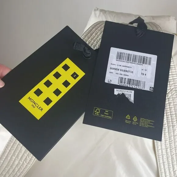 NWT MONCLER GENIUS X 2 MONCLER 1952 Dervox Jacket Yellow Men Size 4 (XL) - Picture 5 of 14